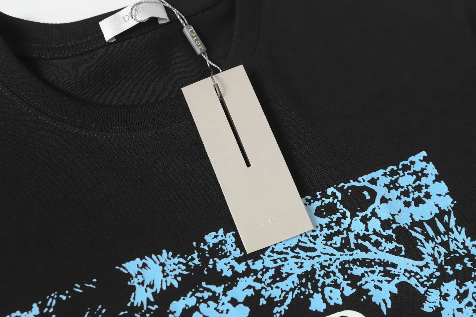 Dior Black/Blue Printed T-Shirt Image 5 Dior Black/Blue Printed T-Shirt Image 5