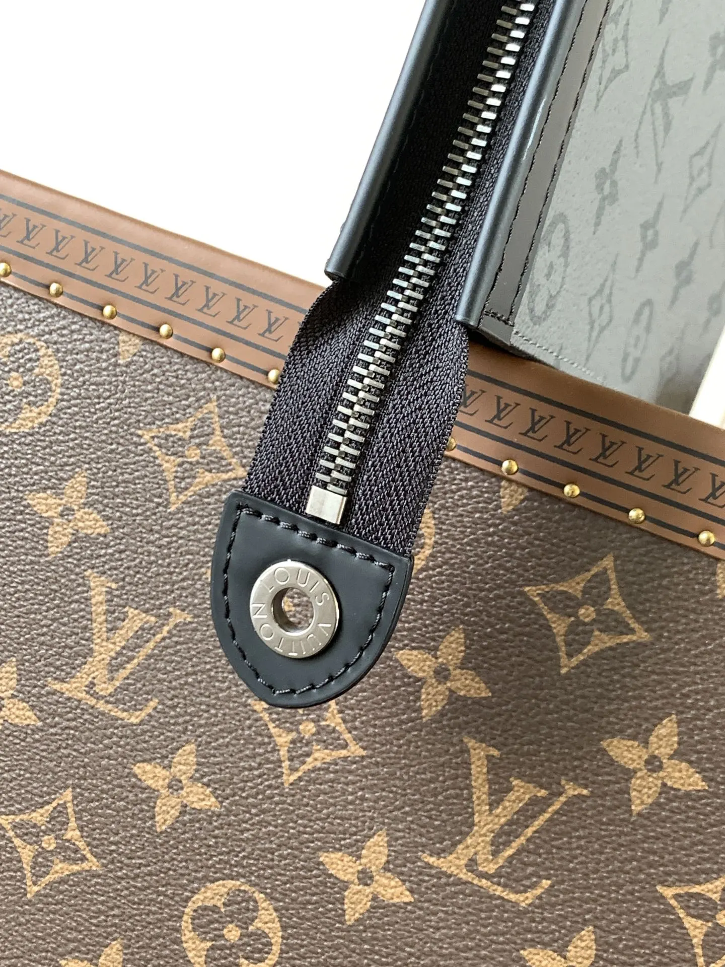 Monogram Clutch Bag Leather