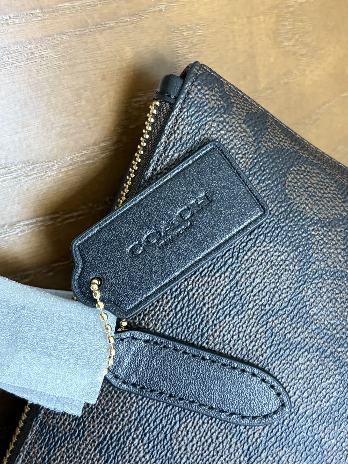 Coach 老花 牛皮 全套专 柜 厂价 托特包 大容量托特款
