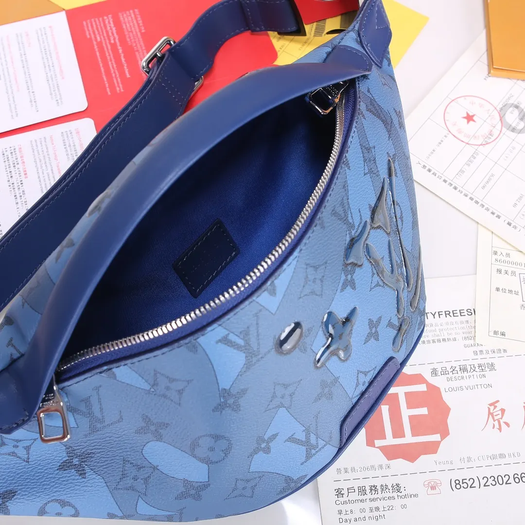 Blue Belt Bag Casual Image 9 Blue Belt Bag Casual Image 9