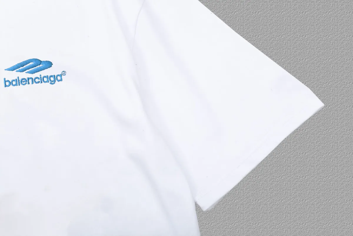 Balenciaga Black Logo Short Sleeve T-Shirt Street