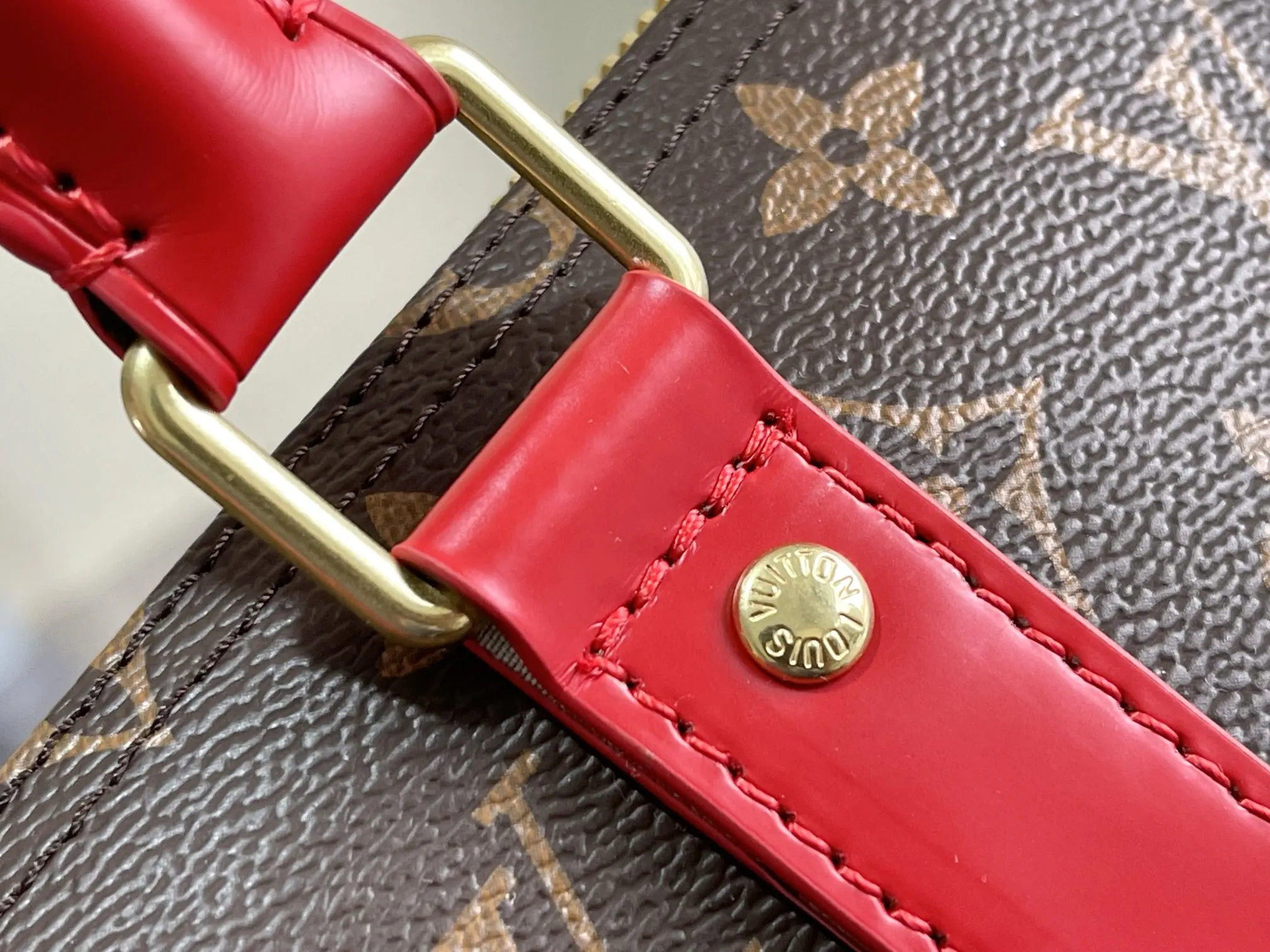 Keepall 金色 牛皮 旅行袋 大容量旅行款