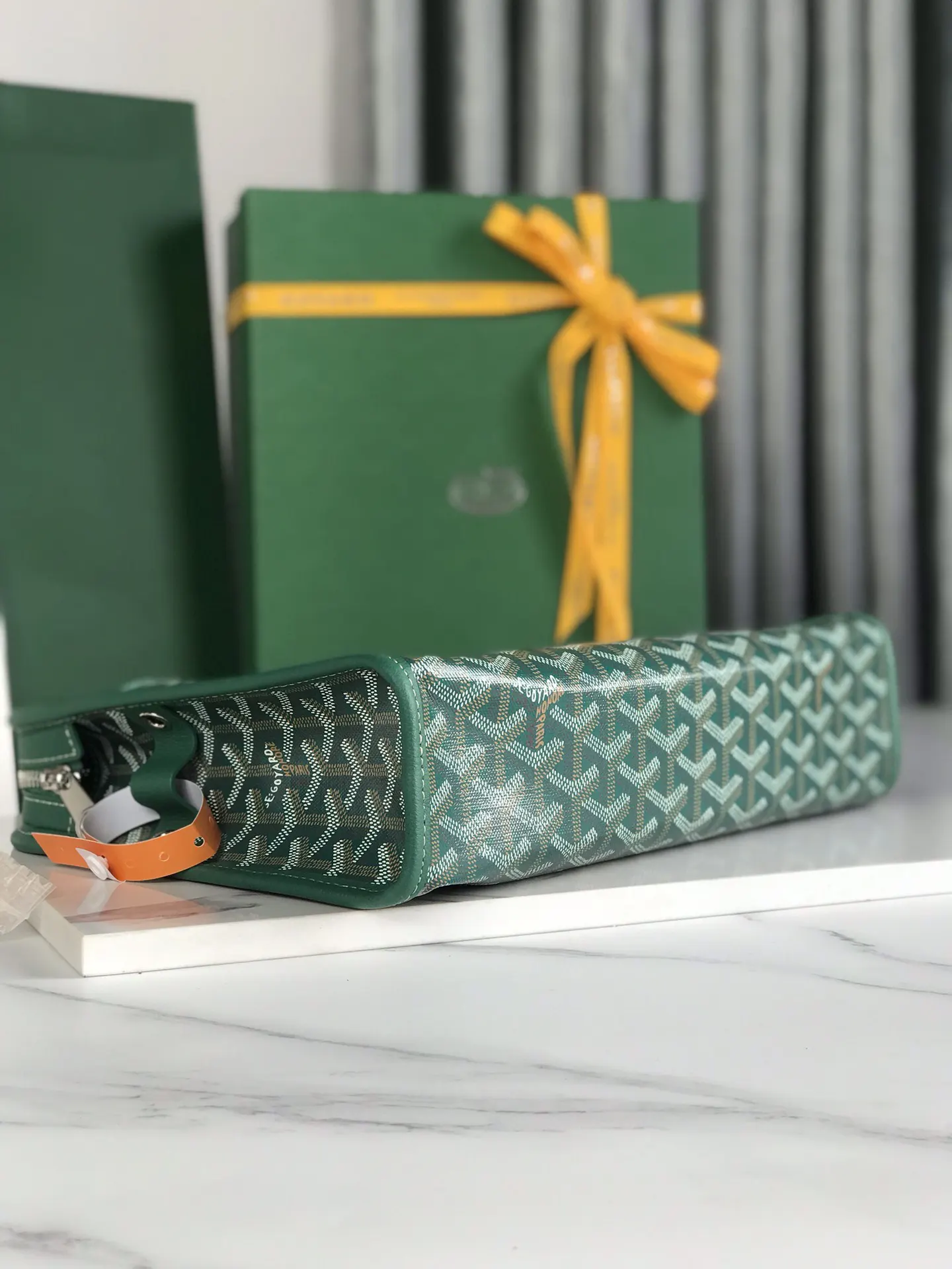 Goyard 黄色 牛皮 手拿包 精致手拿款