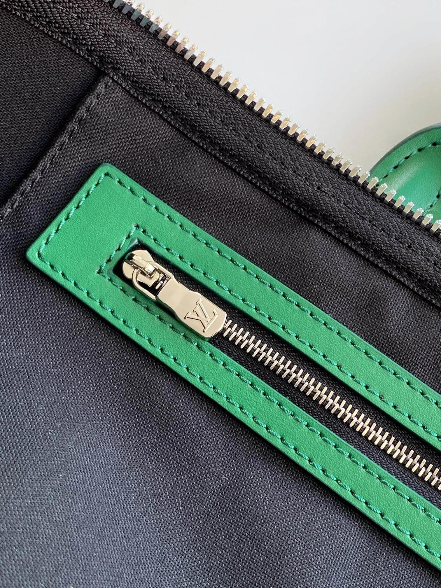Black Green Fashion Item Travel Canvas