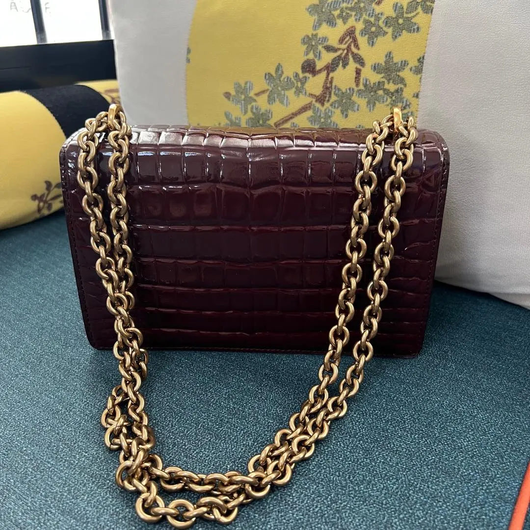 Gold Chain Bag Leather