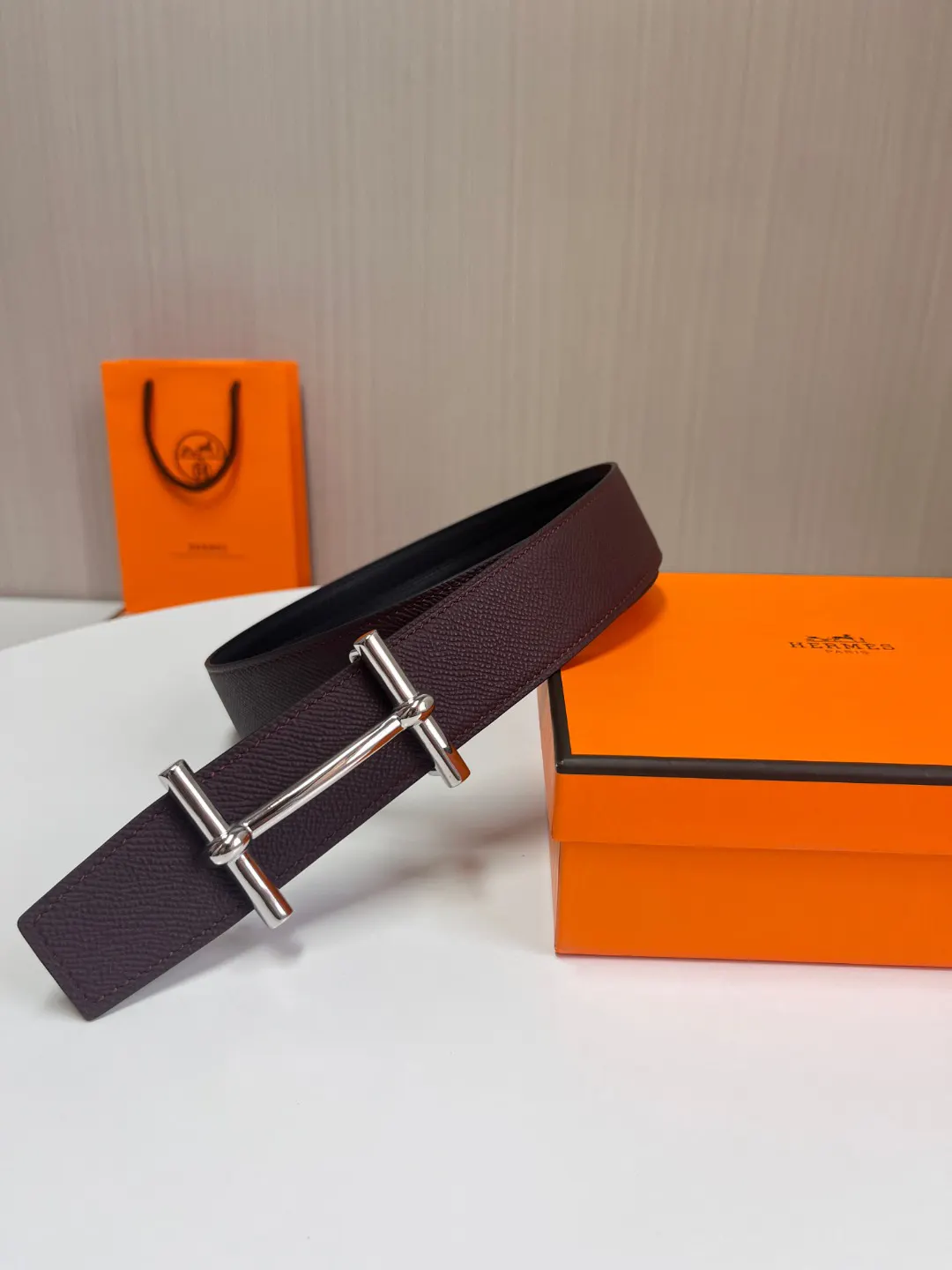Hermès Calf Leather Accessories Fine Belt