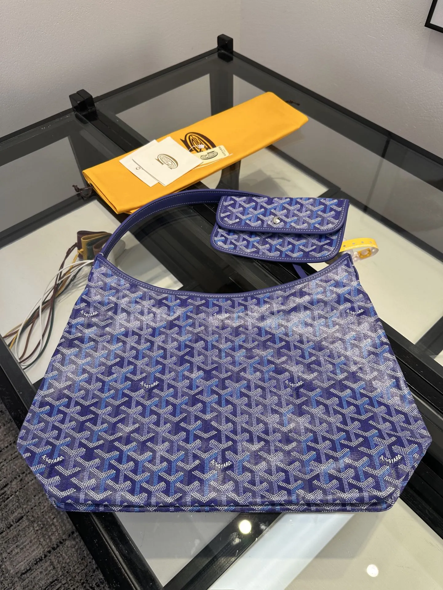 Goyard Hobo 老花 帆布 腋下包 复古腋下背款