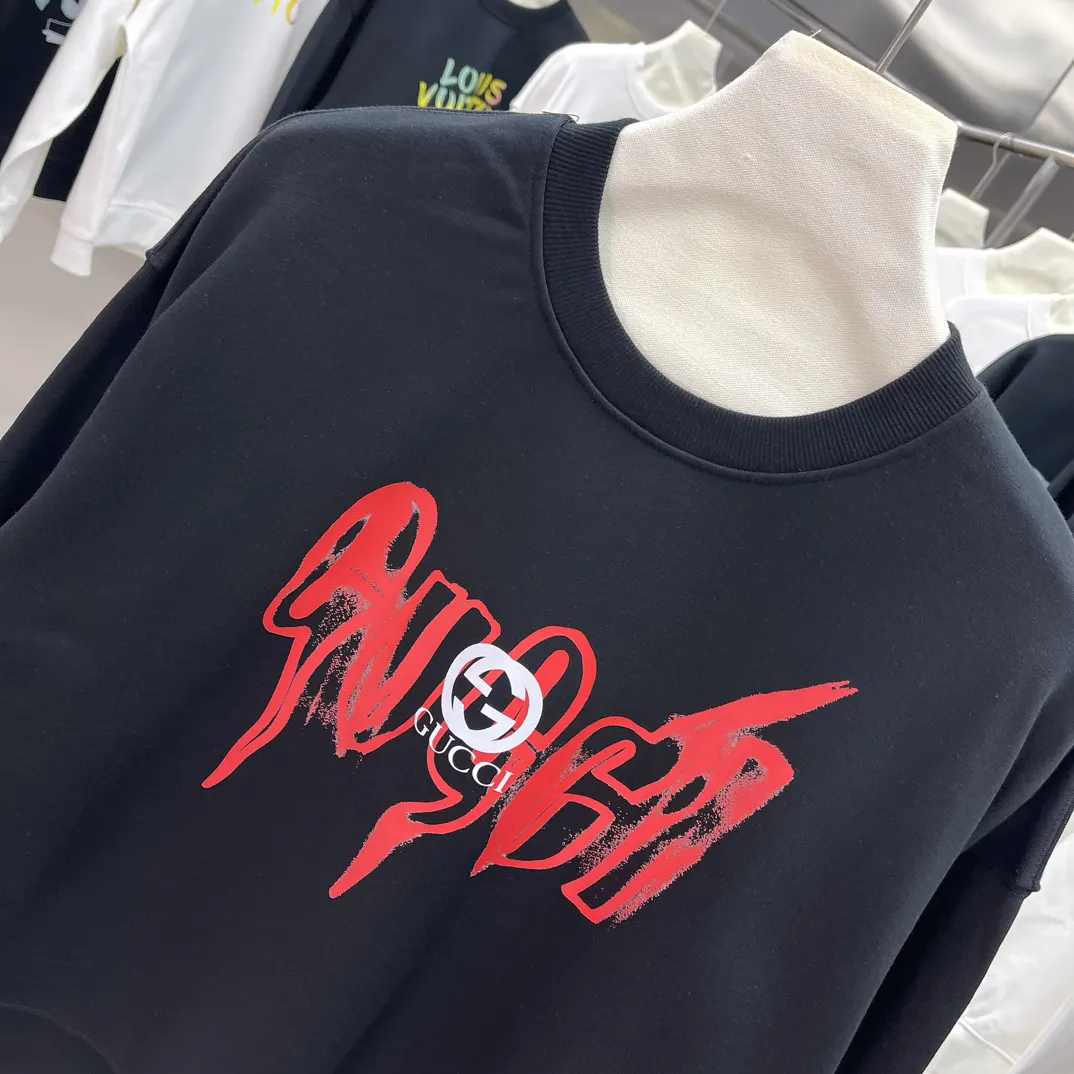 Gucci Logo印花圆领卫衣