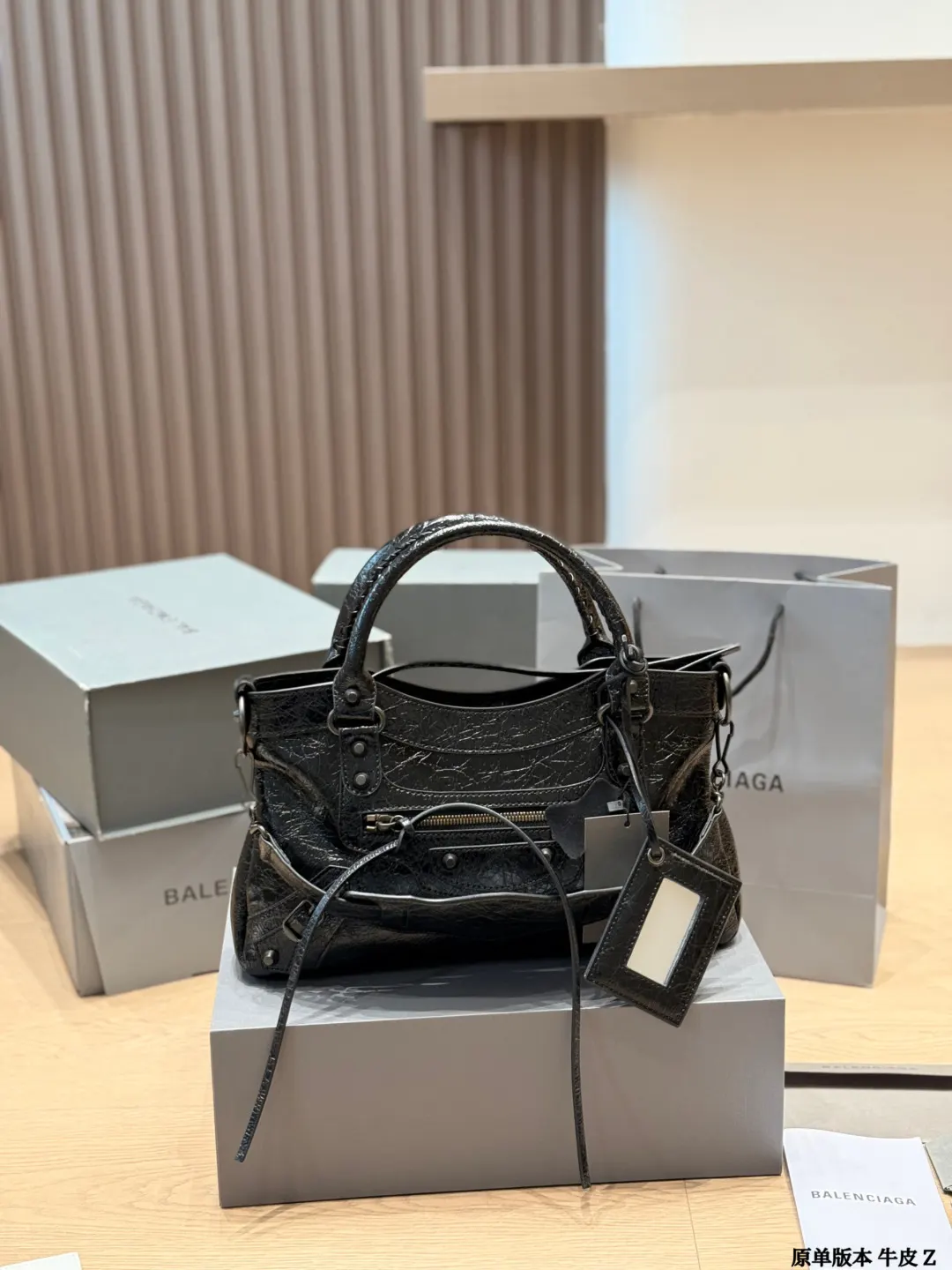 Balenciaga 黑色 牛皮 收纳包 旅行收纳款