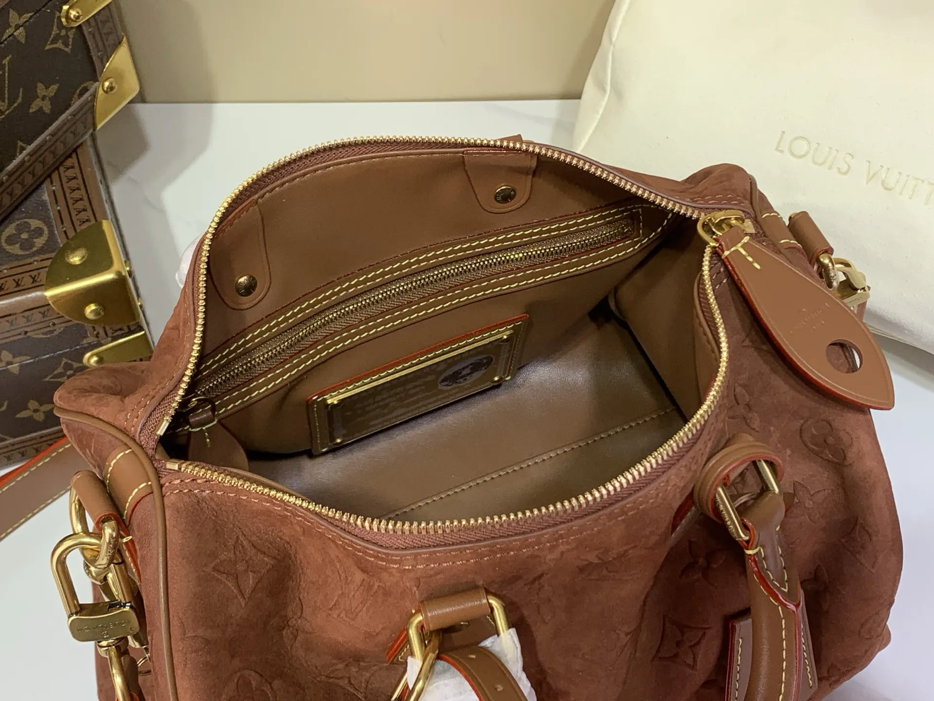 Brown Chain Bag Leather