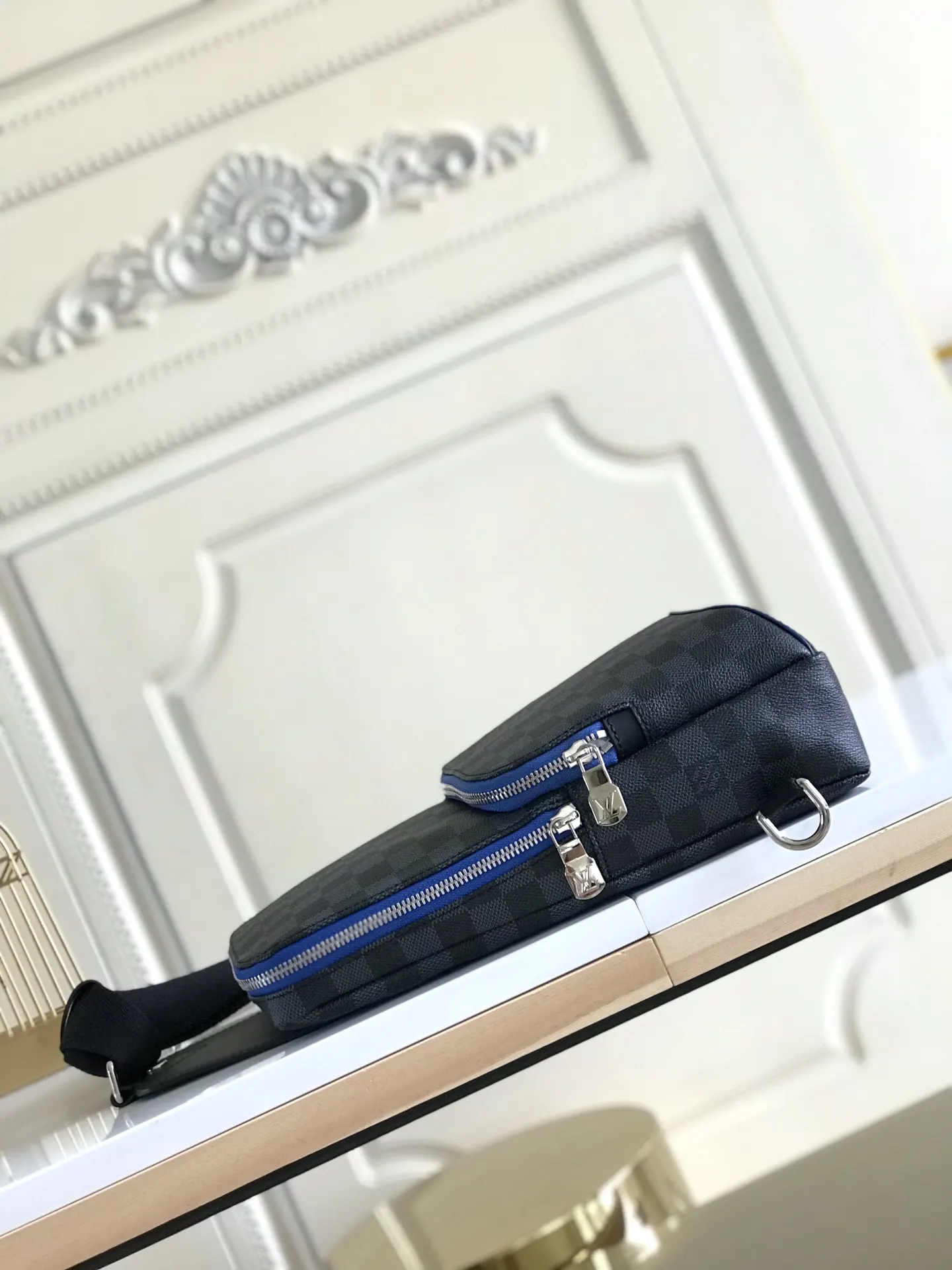 Silver Shoulder Bag Leather