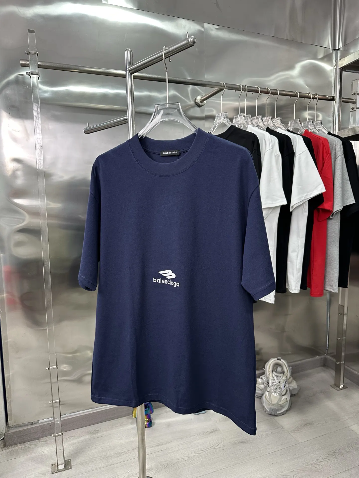 Balenciaga 黑色 Logo 短袖T恤