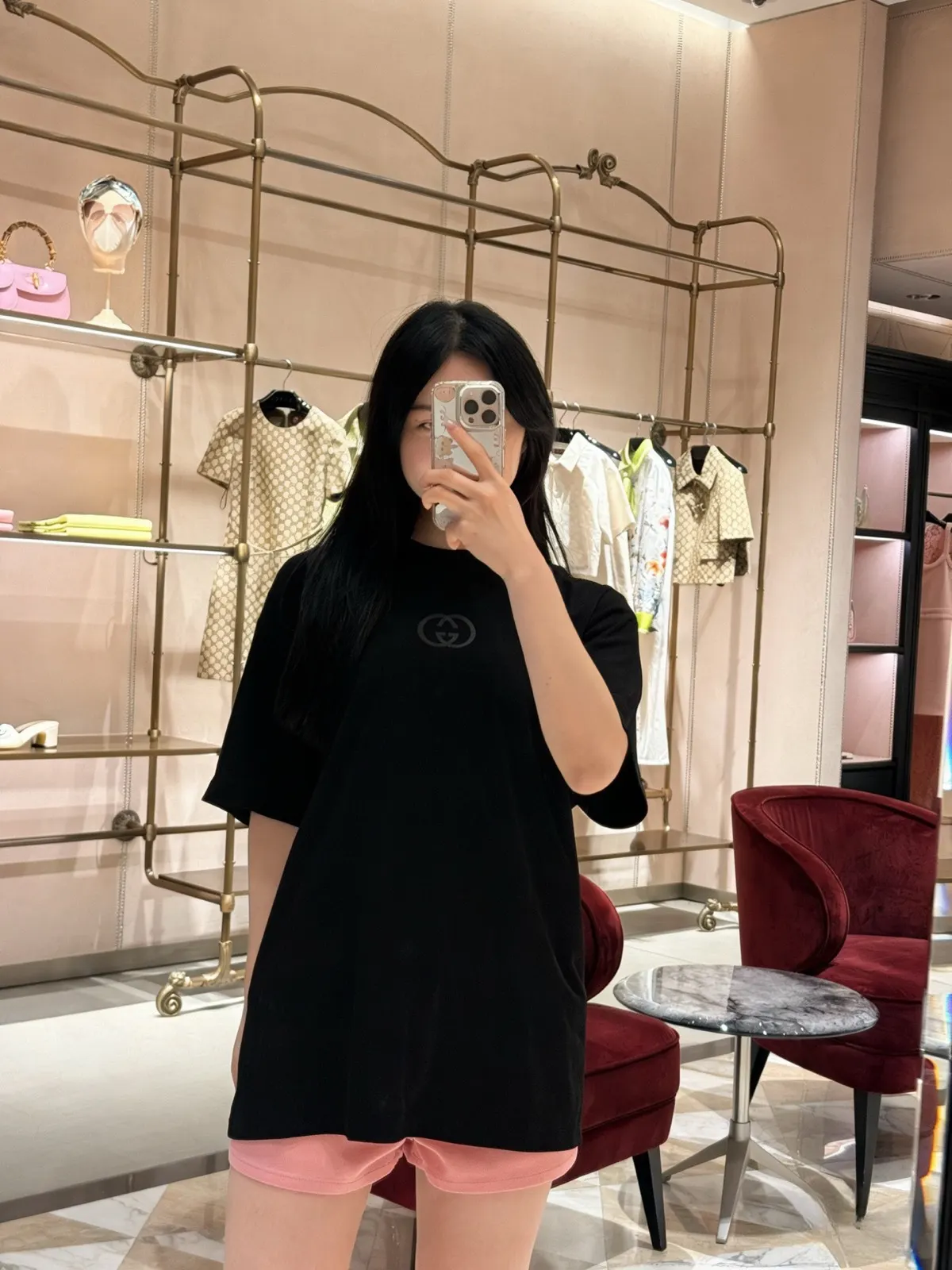 Gucci 黑色 刺绣 印花 针织衫 质感针织款