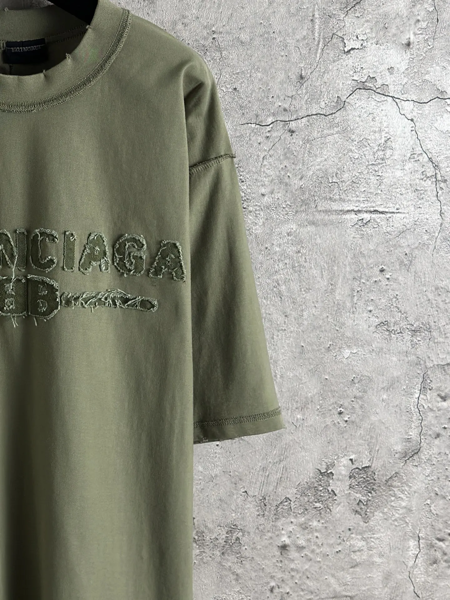 Balenciaga Logo Embroidery Short Sleeve T-Shirt Street