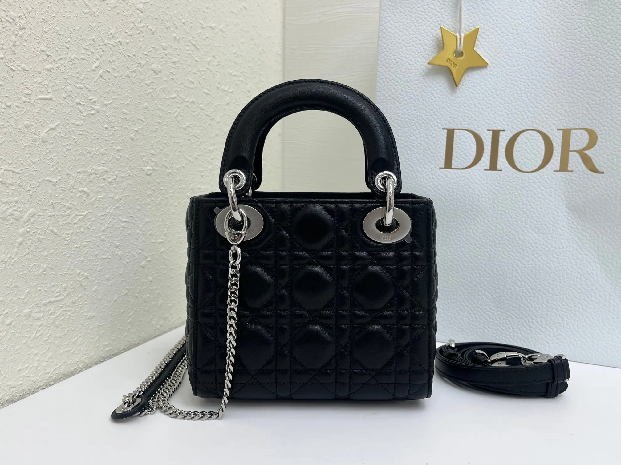 Dior Lady 手提包 黑色