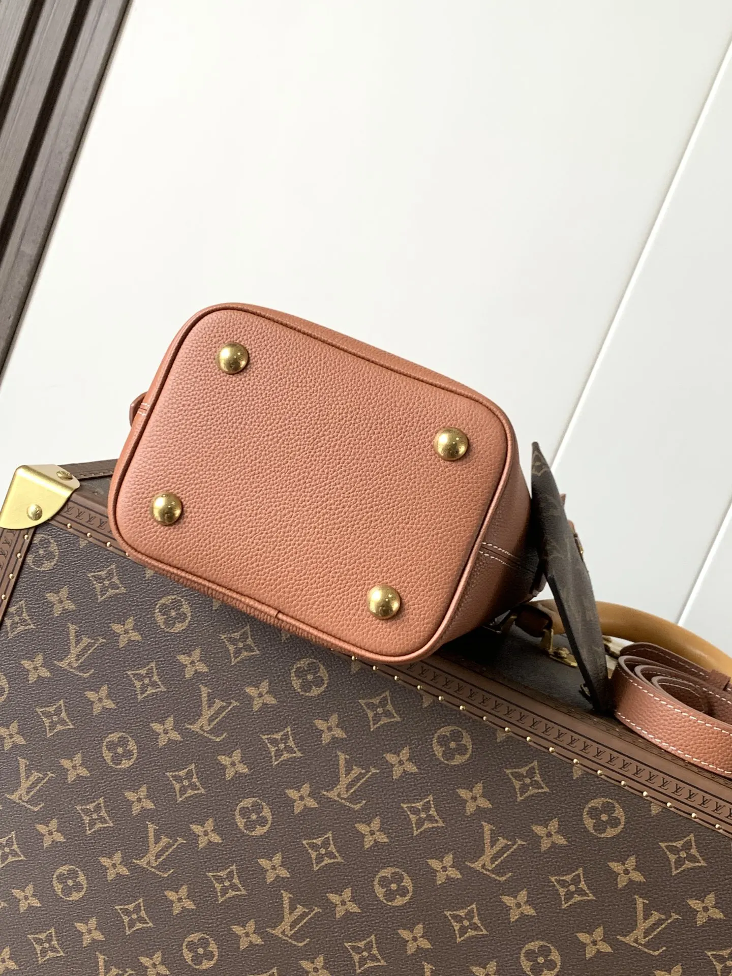 LV 黑色 棕色 牛皮 收納包 旅行收納款