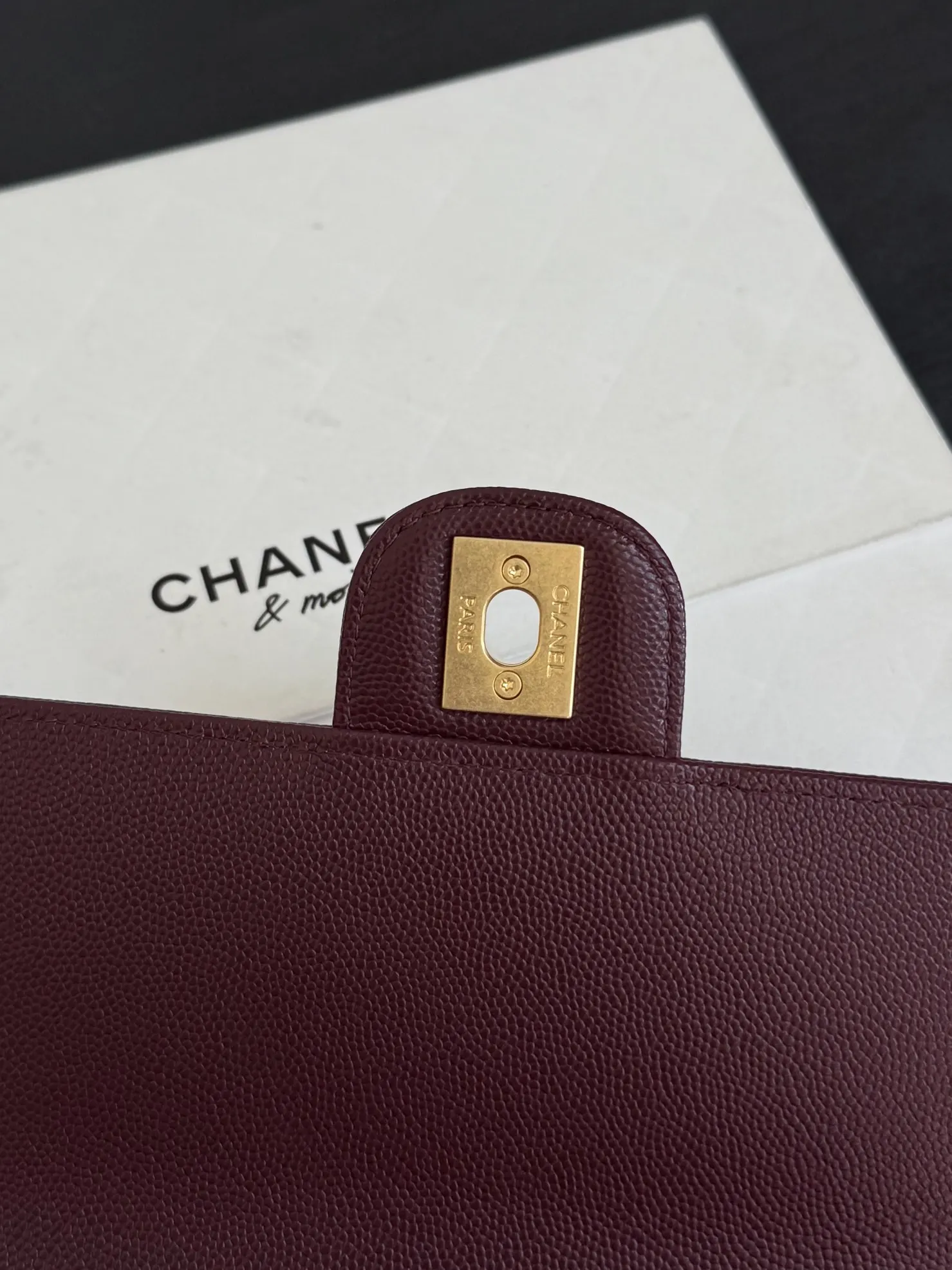 酒红 牛皮 ohanel preppy coco长肩带腋 腋下包 复古腋下背款