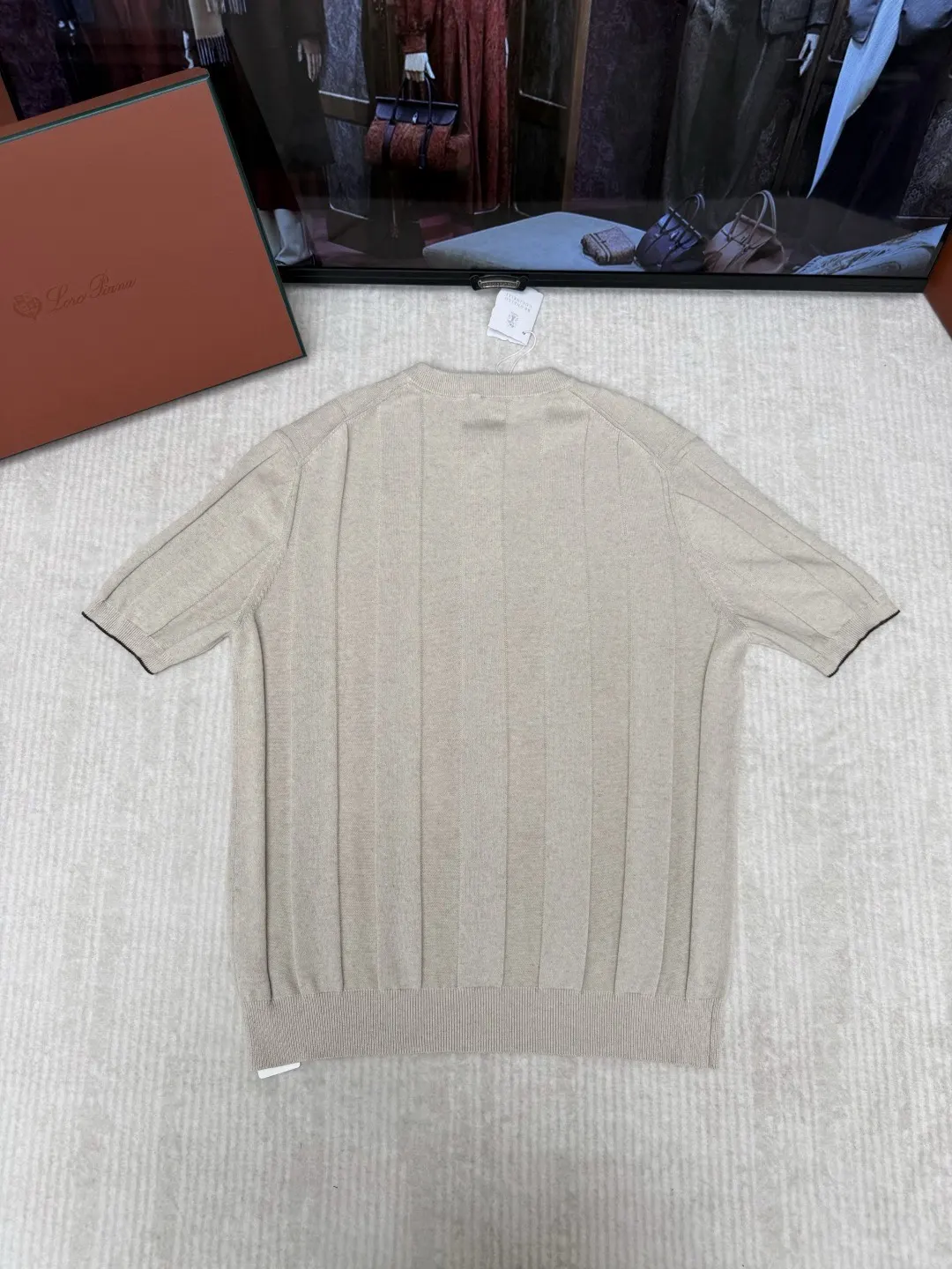 Brunello Cucinelli 米色 提花 針織衫 質感針織款(數字2) Brunello Cucinelli 米色 提花 針織衫 質感針織款(數字2)