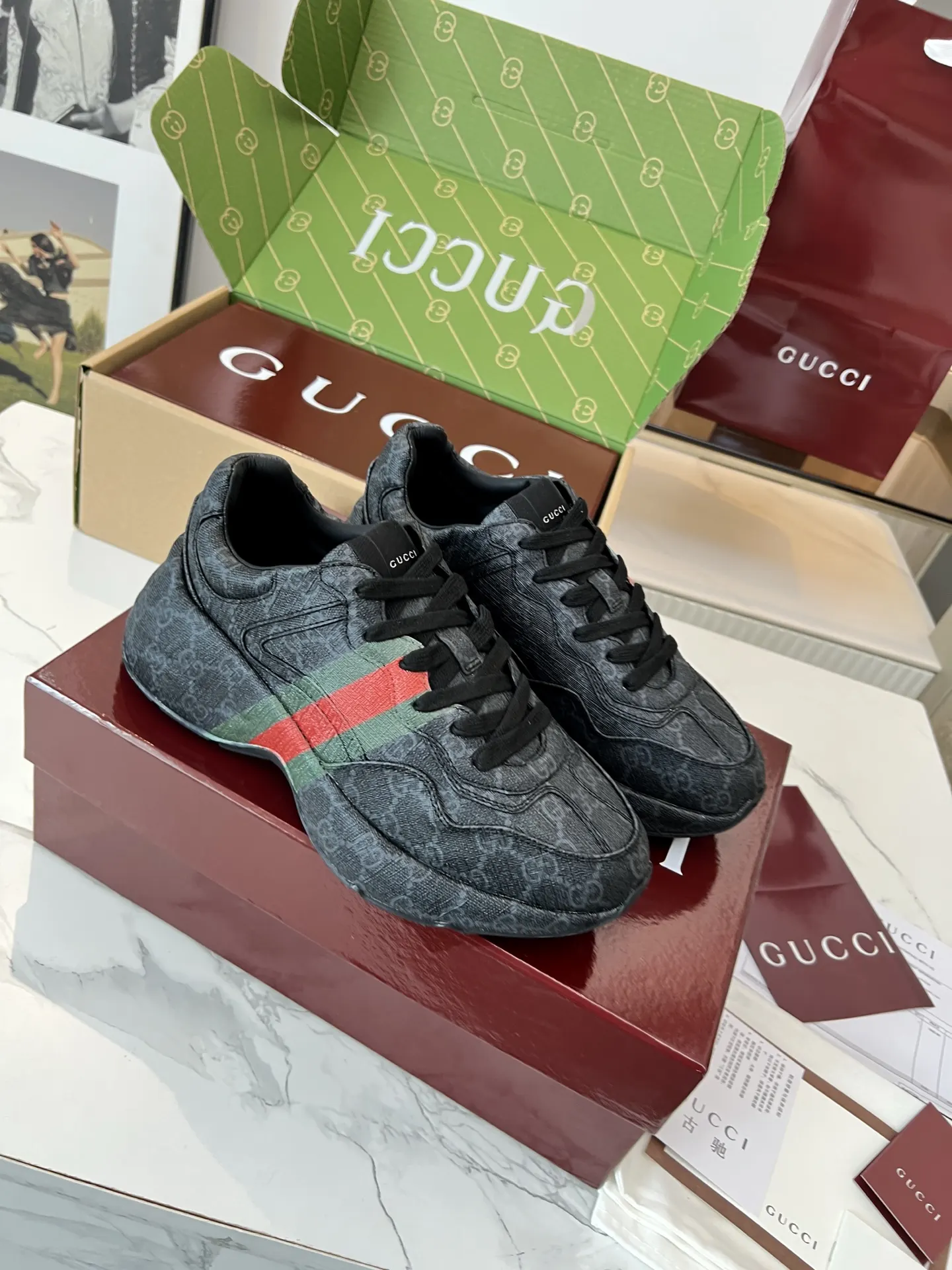 Gucci Logo休闲运动鞋