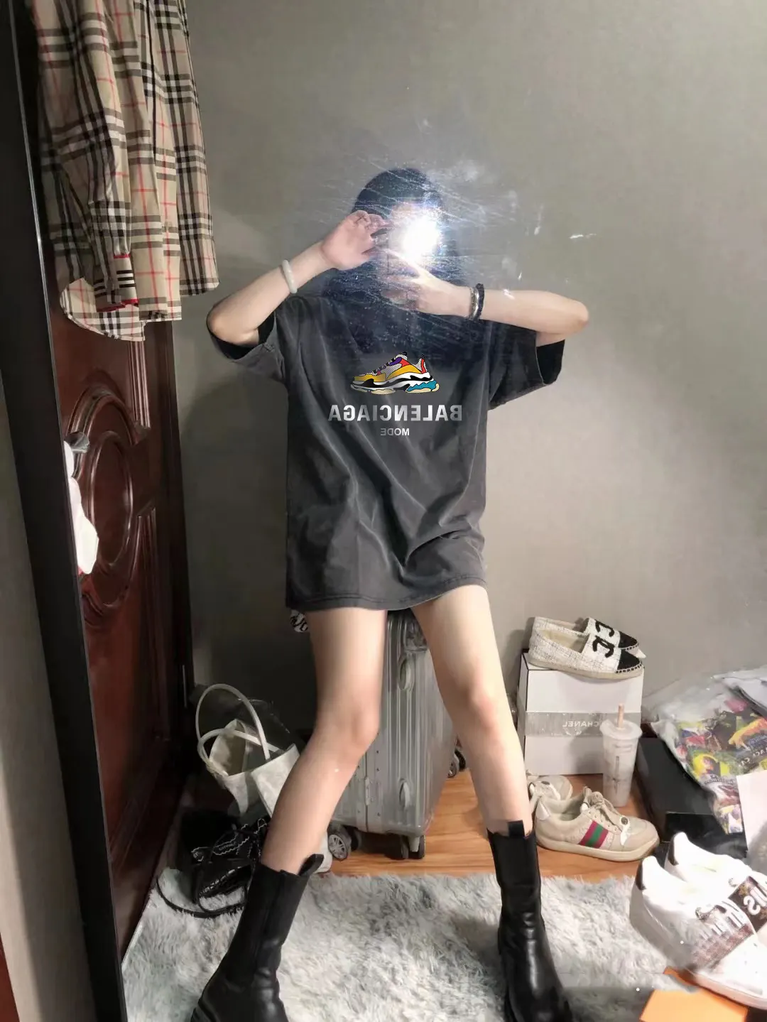 Balenciaga 字母 印花 短袖T恤