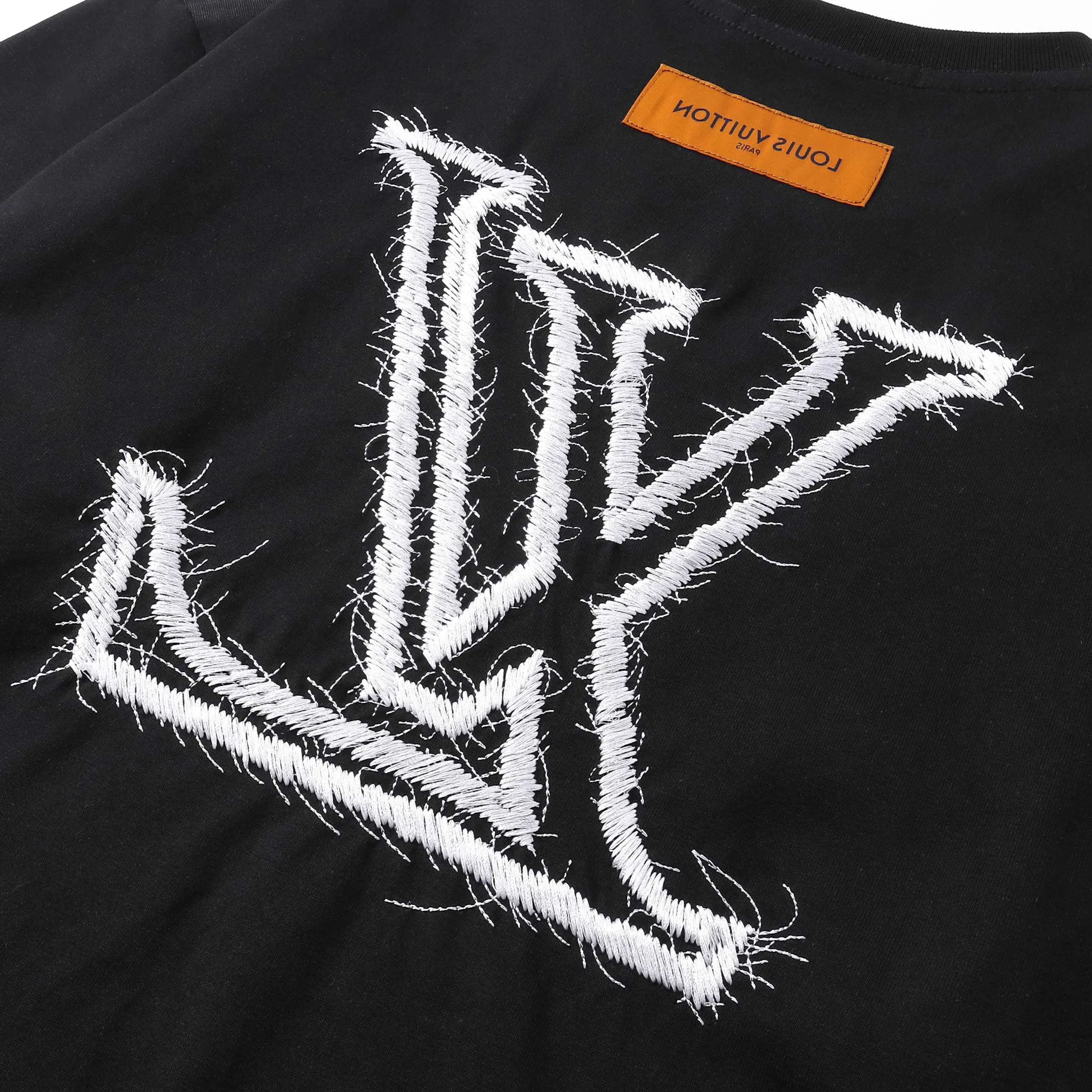 Louis Vuitton 黑色 Logo 字母 短袖T恤