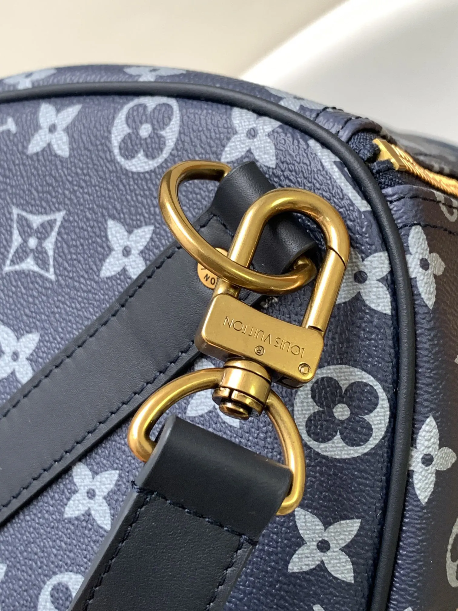 Keepall 丹宁 牛皮 旅行袋 大容量旅行款