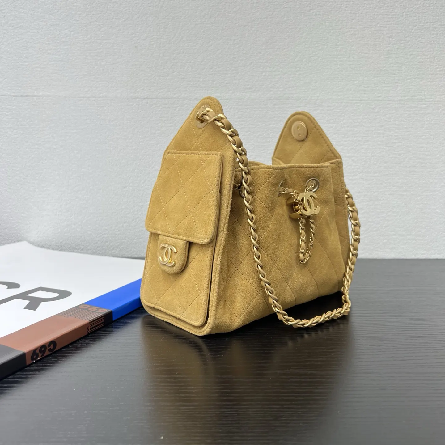麂皮 嬉皮包 mini 麂皮 復古做旧五金 尺寸 手提包 通勤手提款