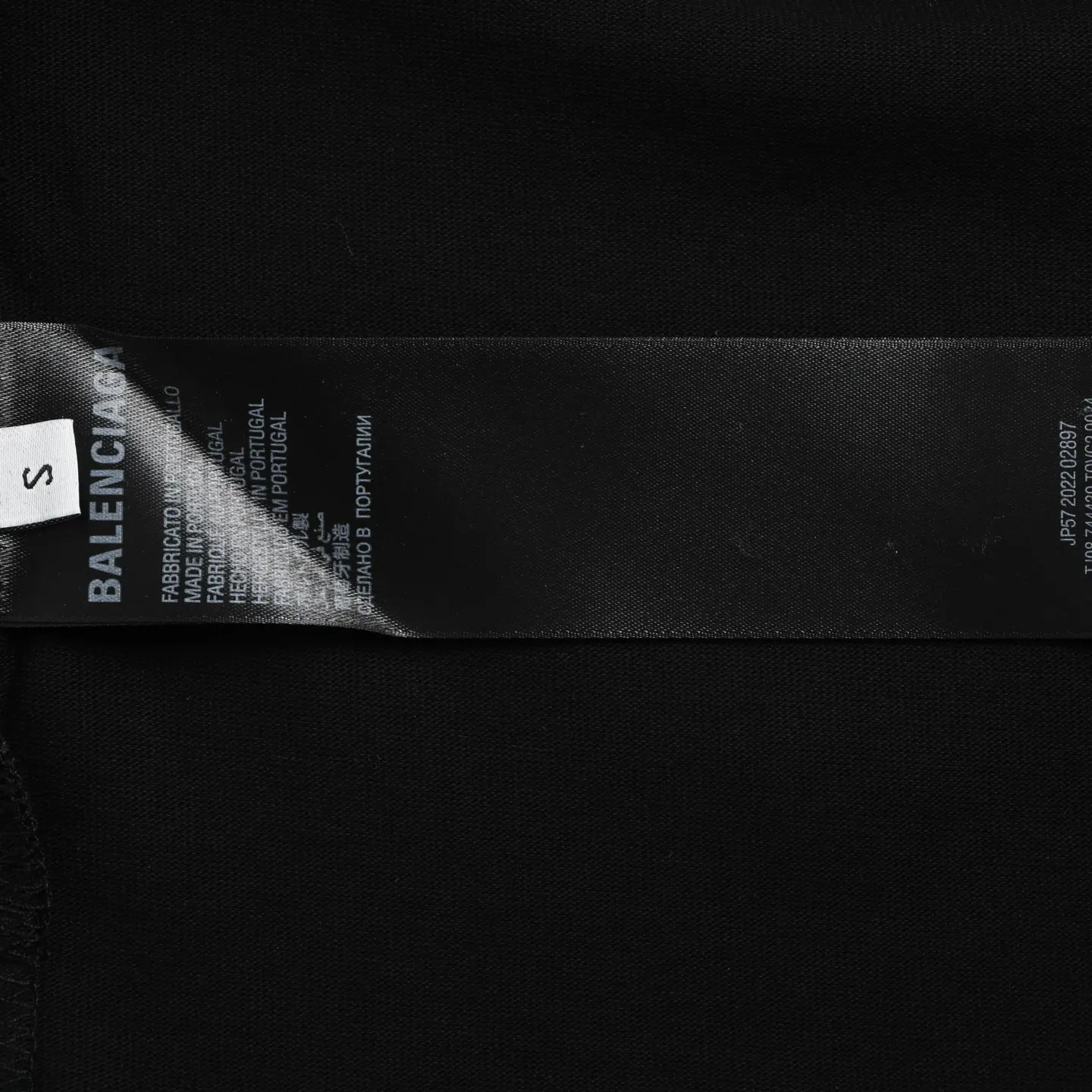 Balenciaga 25SS Logo 水洗 短袖T恤 街头休闲款