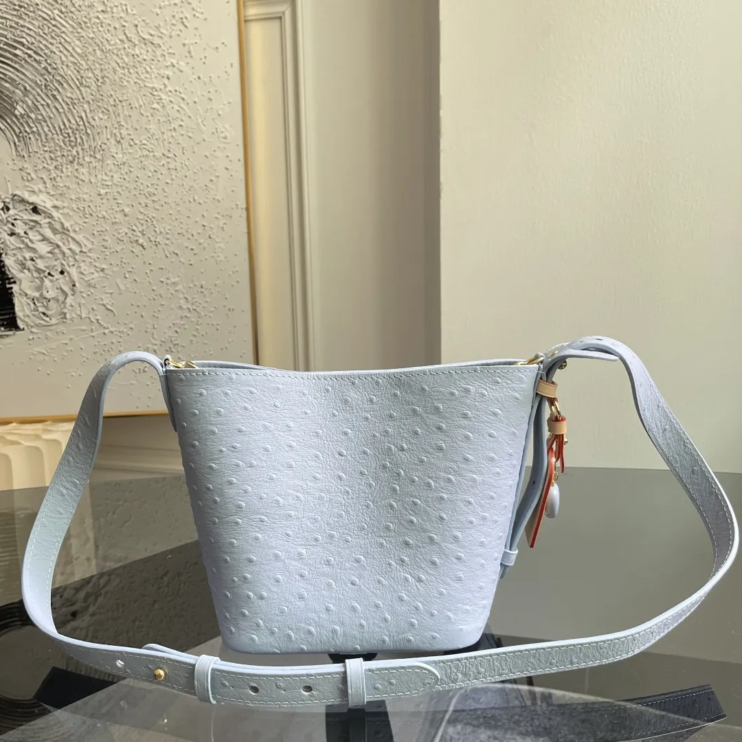 Blue Bucket Bag Casual Canvas