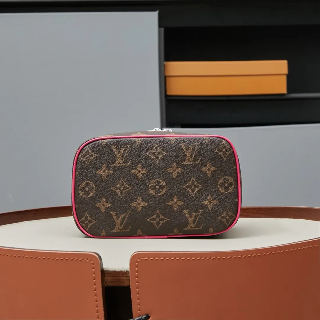 Blue Monogram Cosmetic Pouch Canvas