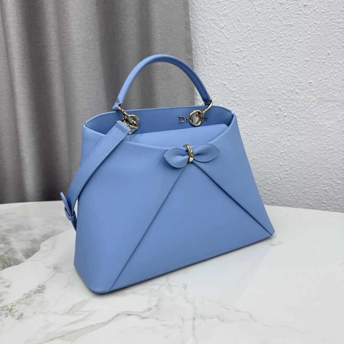 Dior Lady Dior Lady 蓝色手提斜挎包 小号