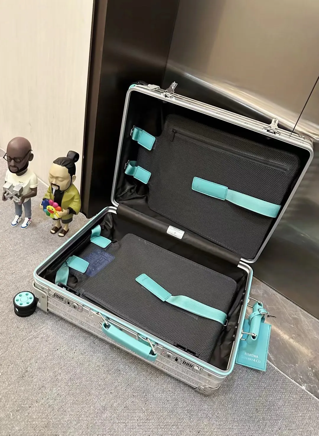 Blue Carry-On Suitcase Travel Lightweight