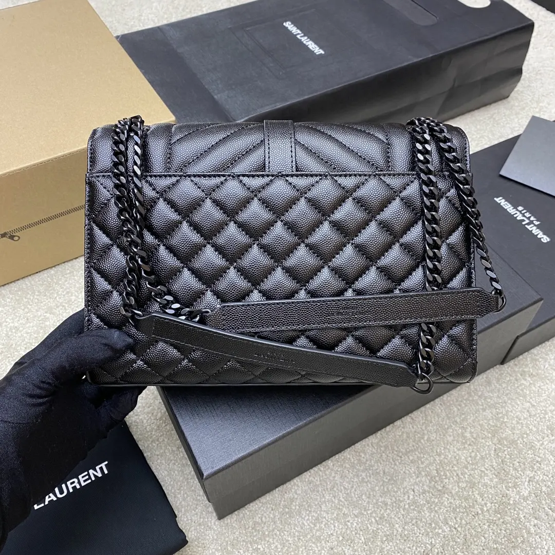 Black Chain Bag Leather