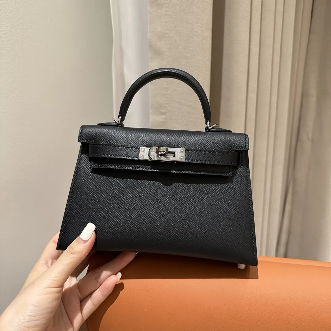 Hermès Kelly Mini Black Epsom Crossbody Bag