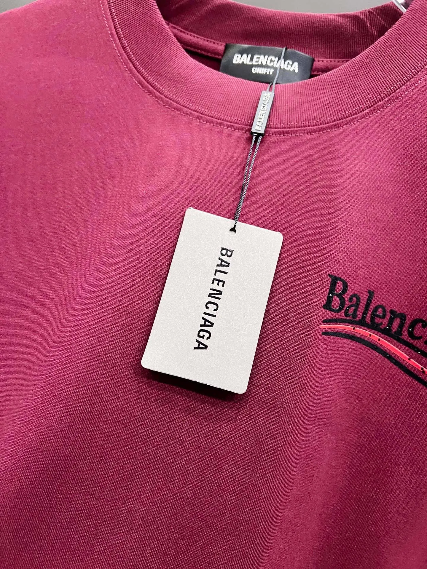 Balenciaga 黑色 Logo 短袖T恤 宽松休闲