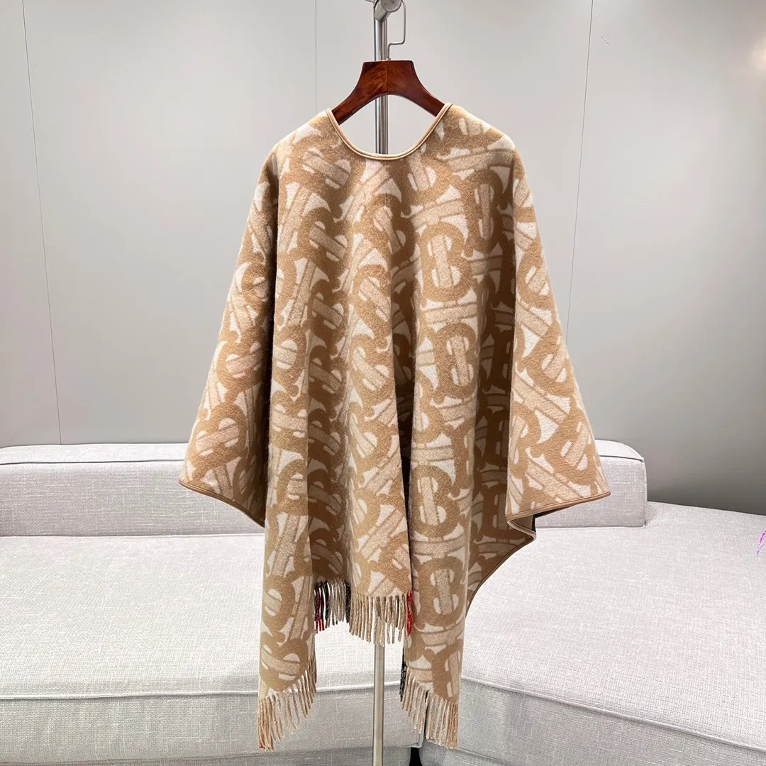 Burberry 羊绒 羊毛 提花 格纹 披肩 保暖披肩款