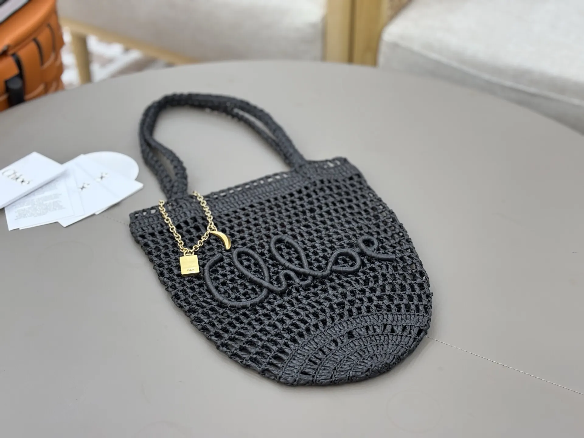 Chloé蔻依 BANANA水桶型～编织包给 水桶包 休閒水桶款