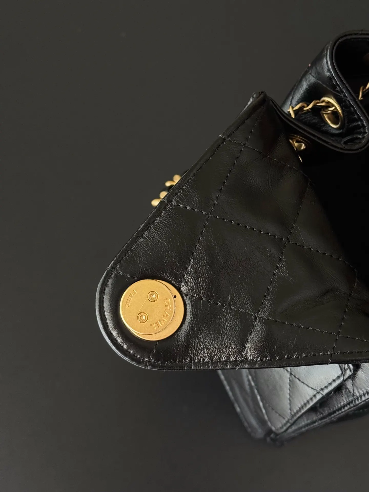 CHANEL Hobo 牛皮 腋下包 復古腋下背款