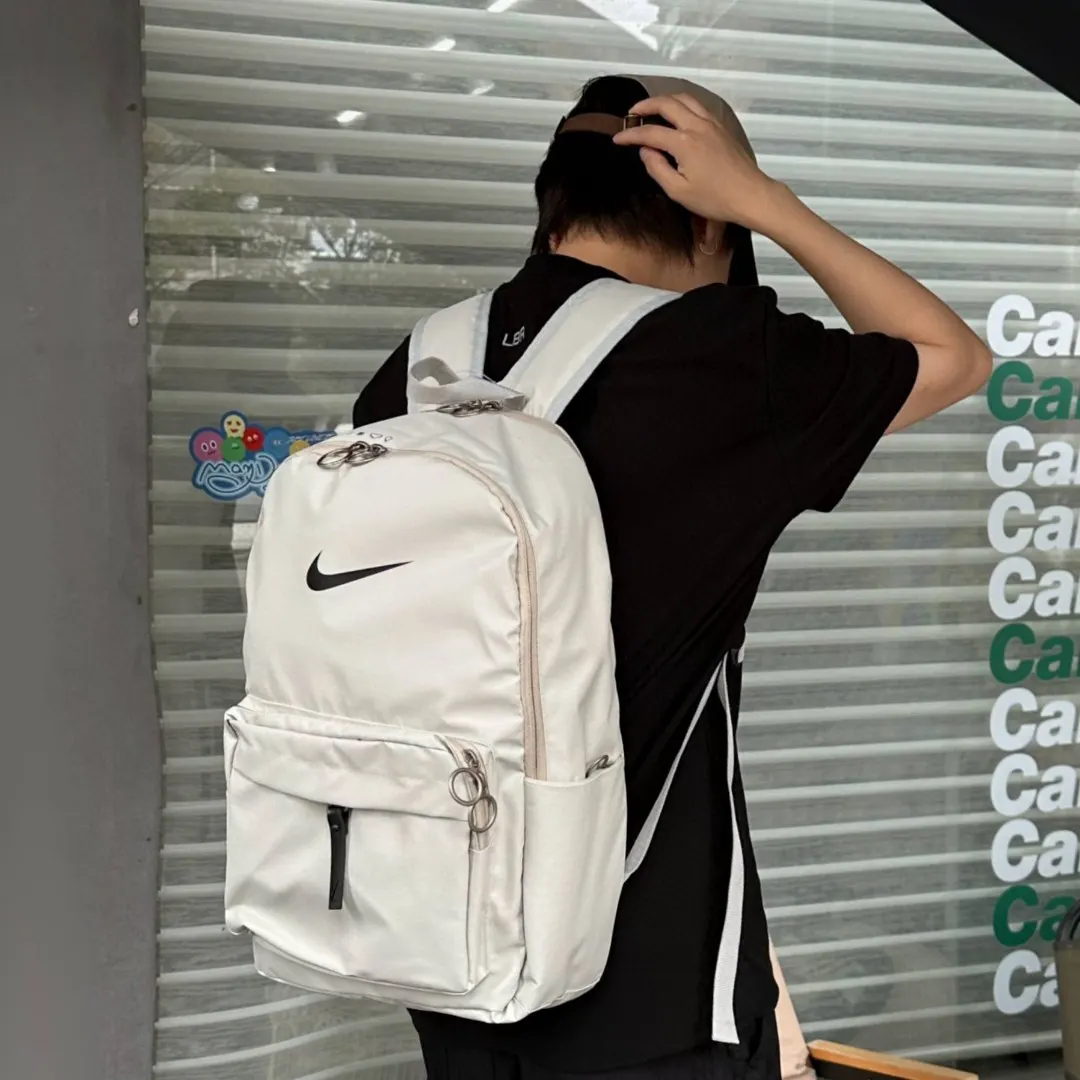黑色 米白 耐克nike單肩包学生书包 日常單肩背款(數字9) 黑色 米白 耐克nike單肩包学生书包 日常單肩背款(數字9)