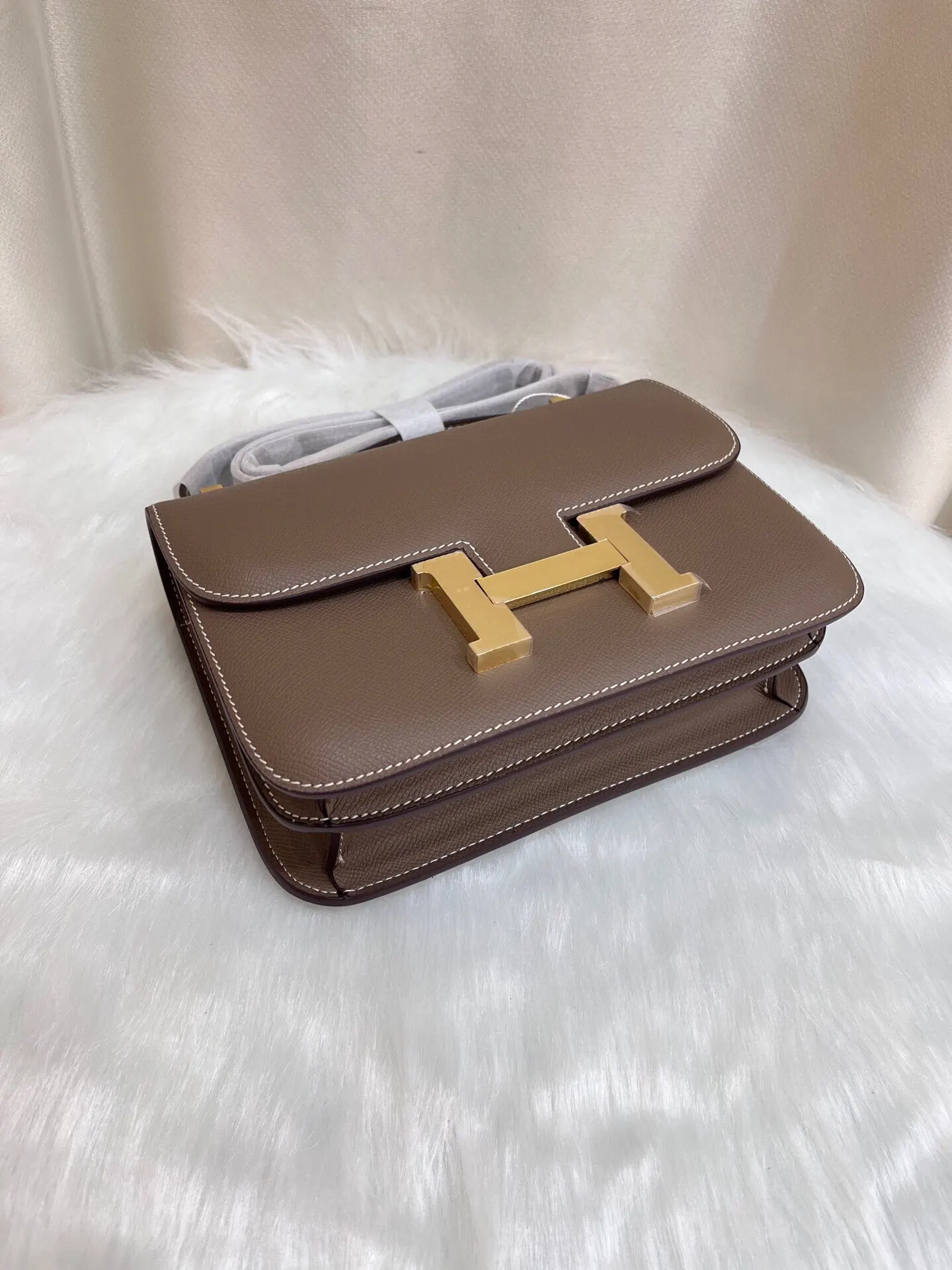 Yellow Organizer Pouch Travel Leather