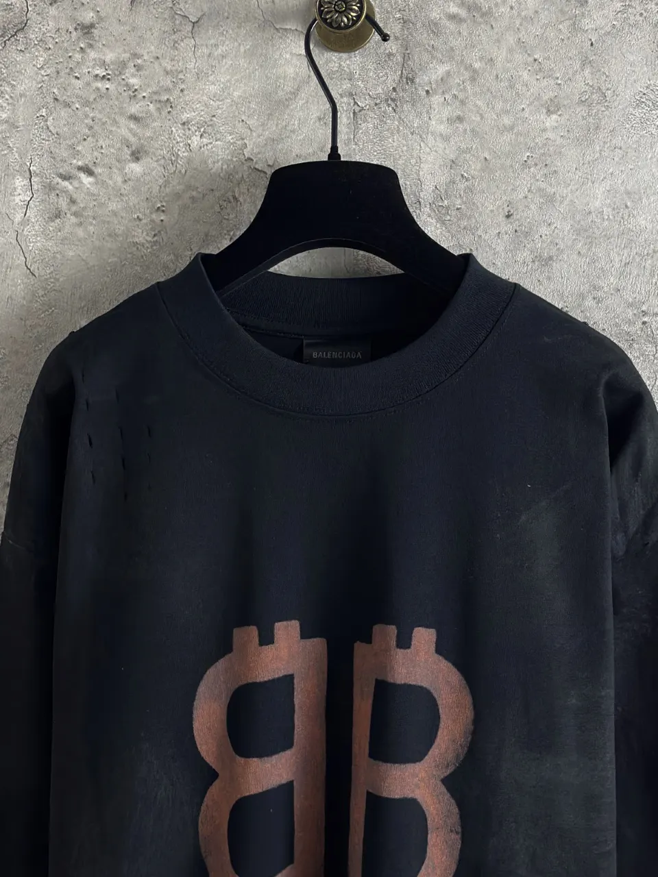 Balenciaga Black Short Sleeve T-Shirt Street