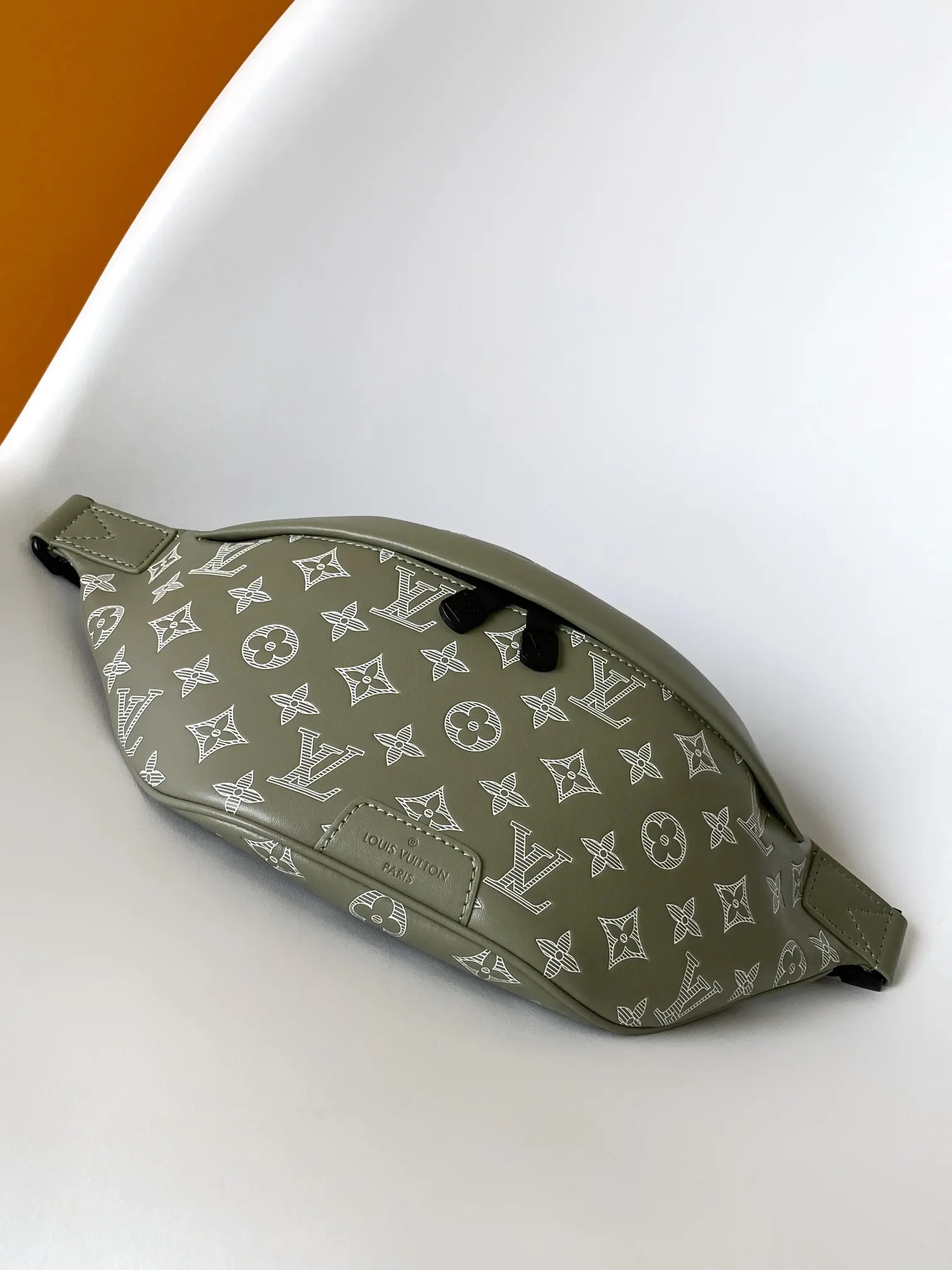 Black Gray Belt Bag Casual Canvas