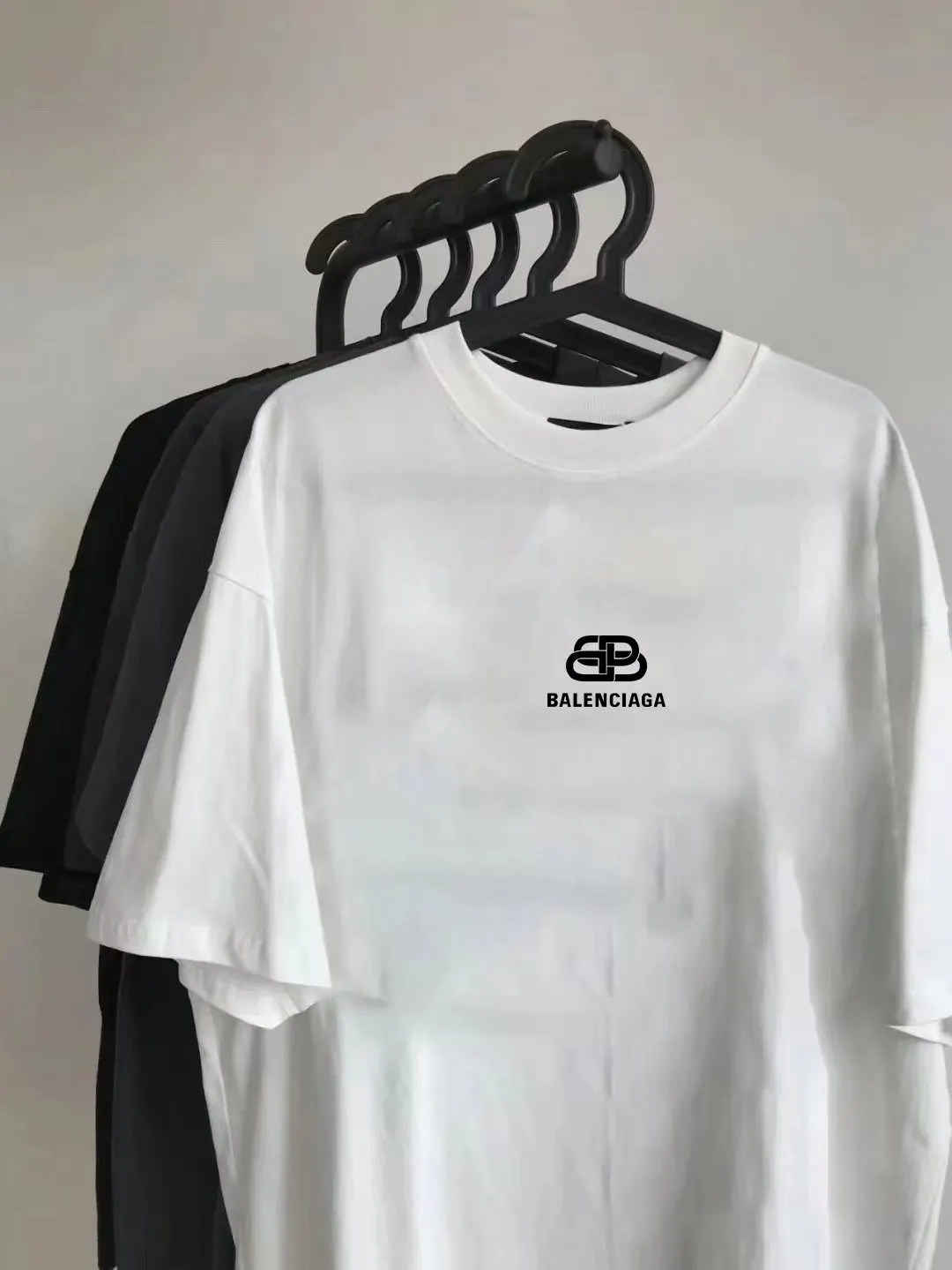 Balenciaga 黑色 純棉 Logo 短袖T恤 宽松休閒
