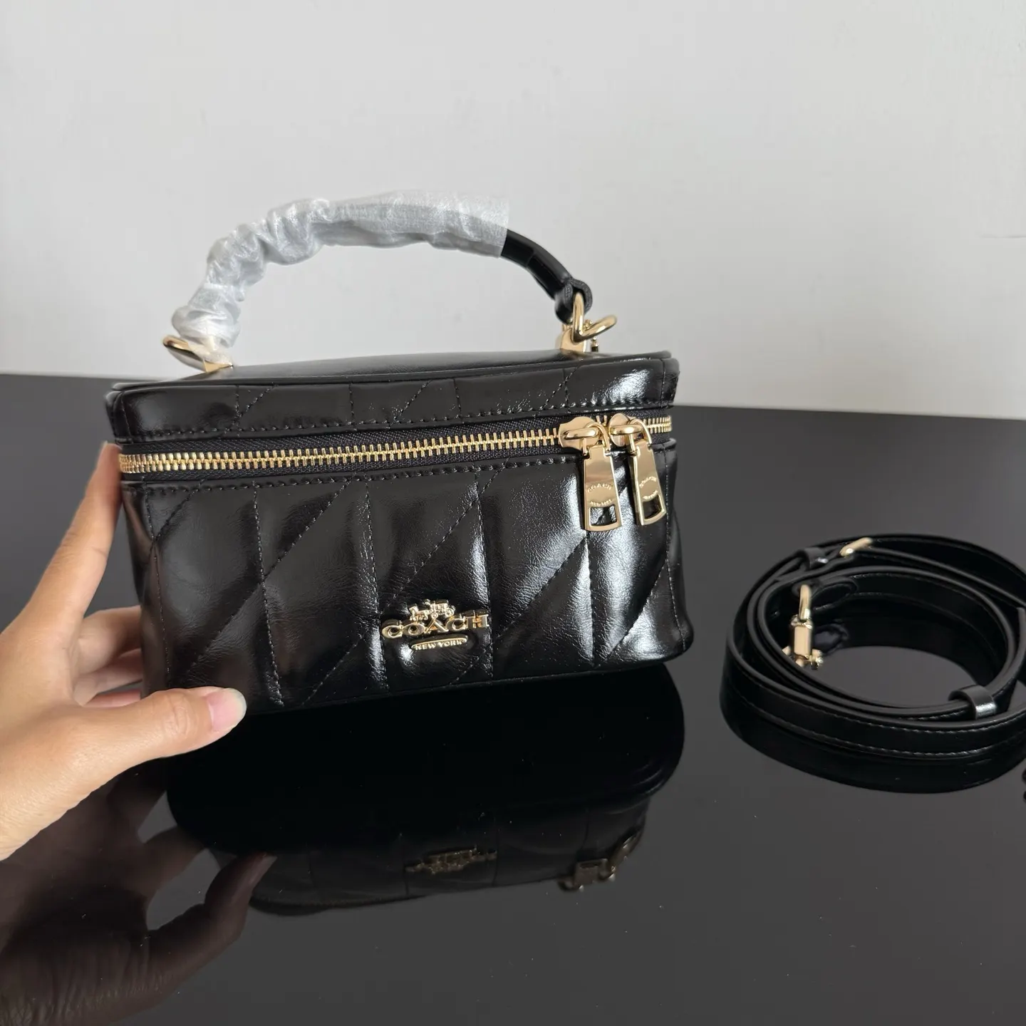 Coach 皮革 Originals 包 的材质选 化妝包 便携收納款