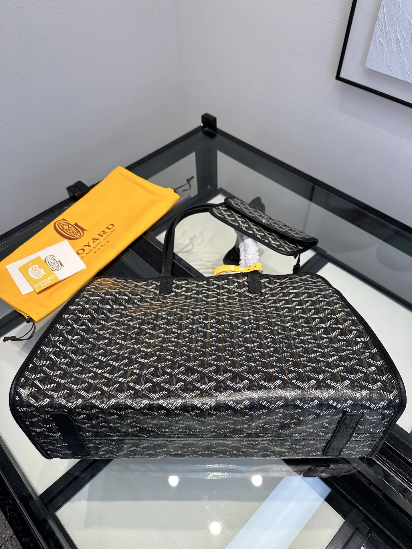 Goyard 黑色 皮革 托特包 大容量托特款