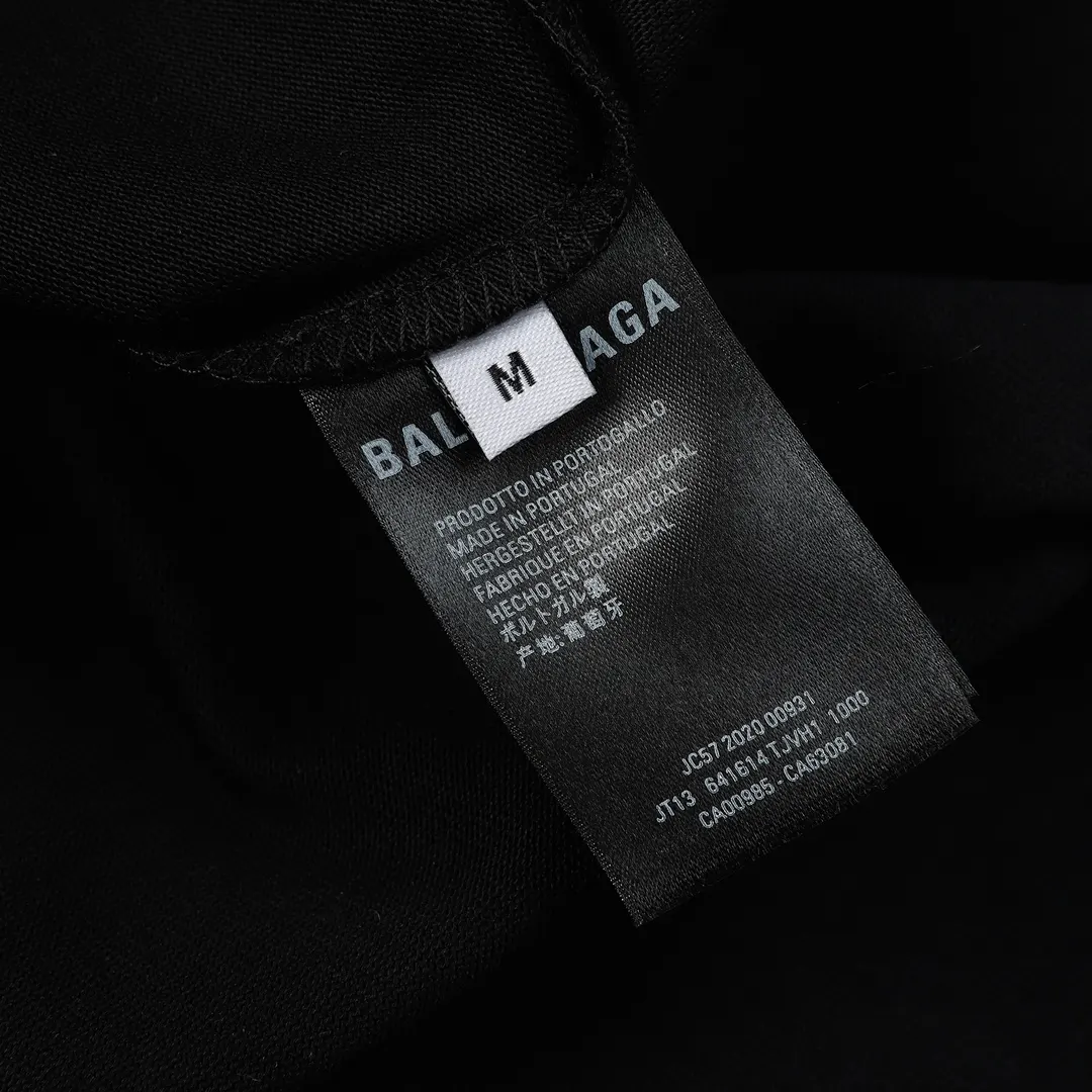Balenciaga 黑色 短袖T恤 宽松休閒