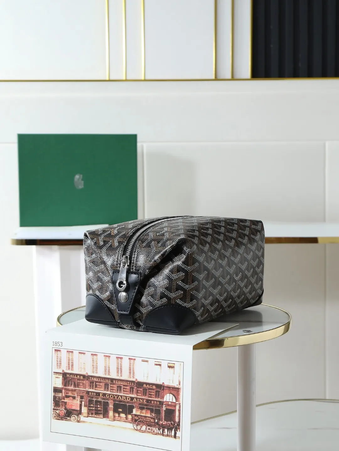 Goyard 戈雅 化妆 收纳袋 内里有双隔层 手拿包 精致手拿款