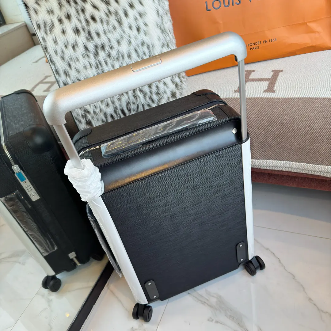 Louis Vuitton Black Suitcase Travel Lightweight Canvas