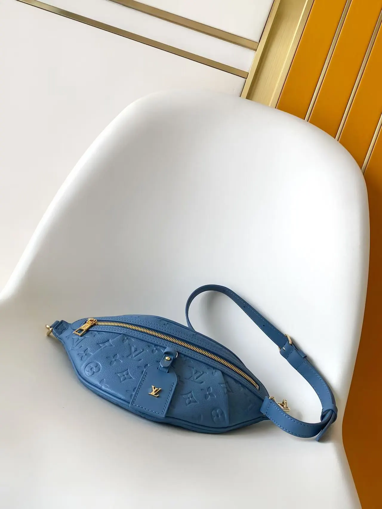 Gold Belt Bag Casual Leather
