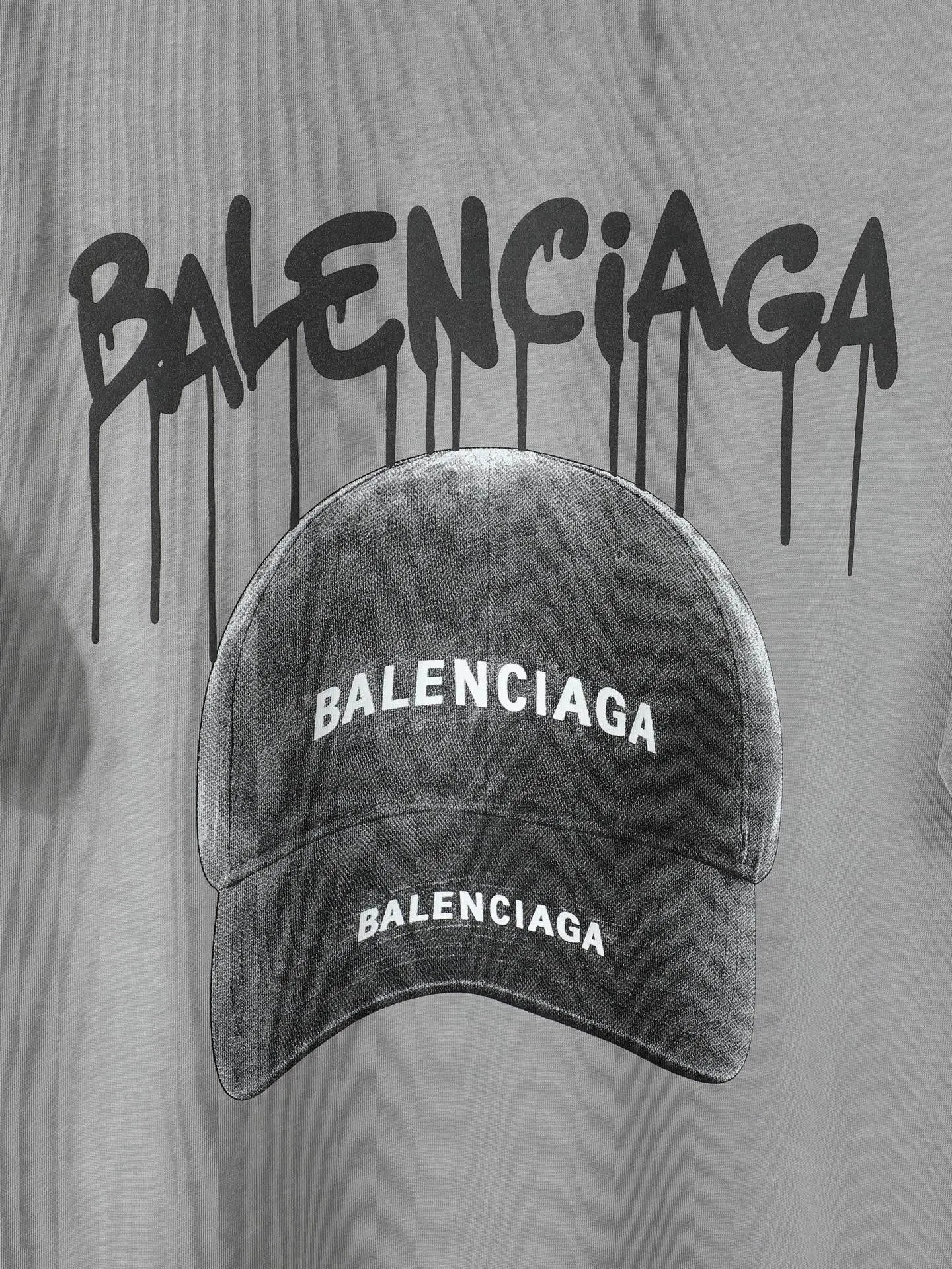 Balenciaga 26Ss Logo Letter Short Sleeve T-Shirt Street